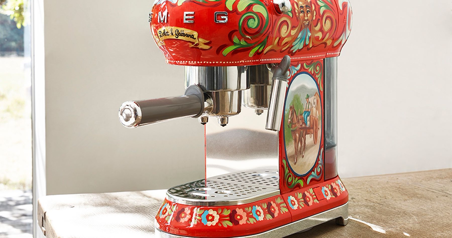 dolce & gabbana X smeg transform kitchen appliances with sicilian